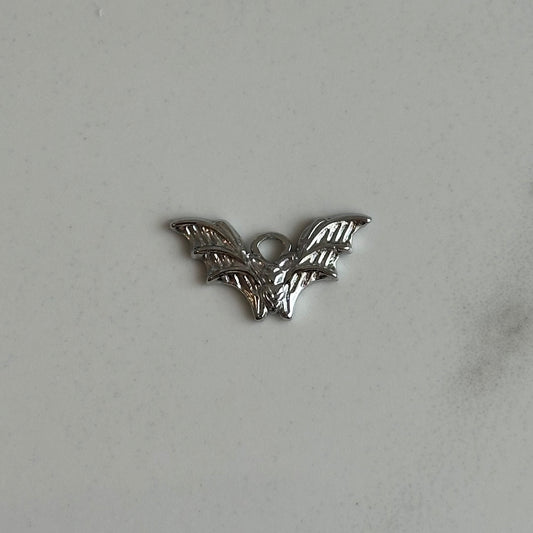Silver Bat Charm
