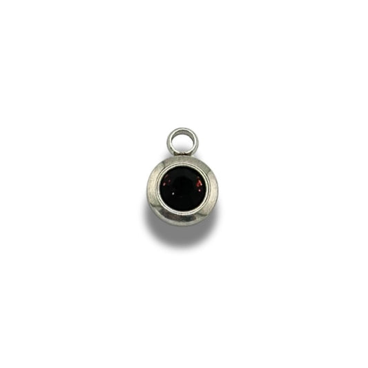Birth Stone Charm Silver