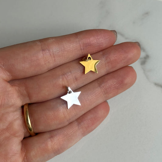Gold Star Charm