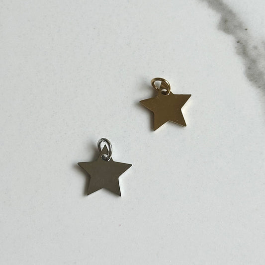 Silver Star Charm