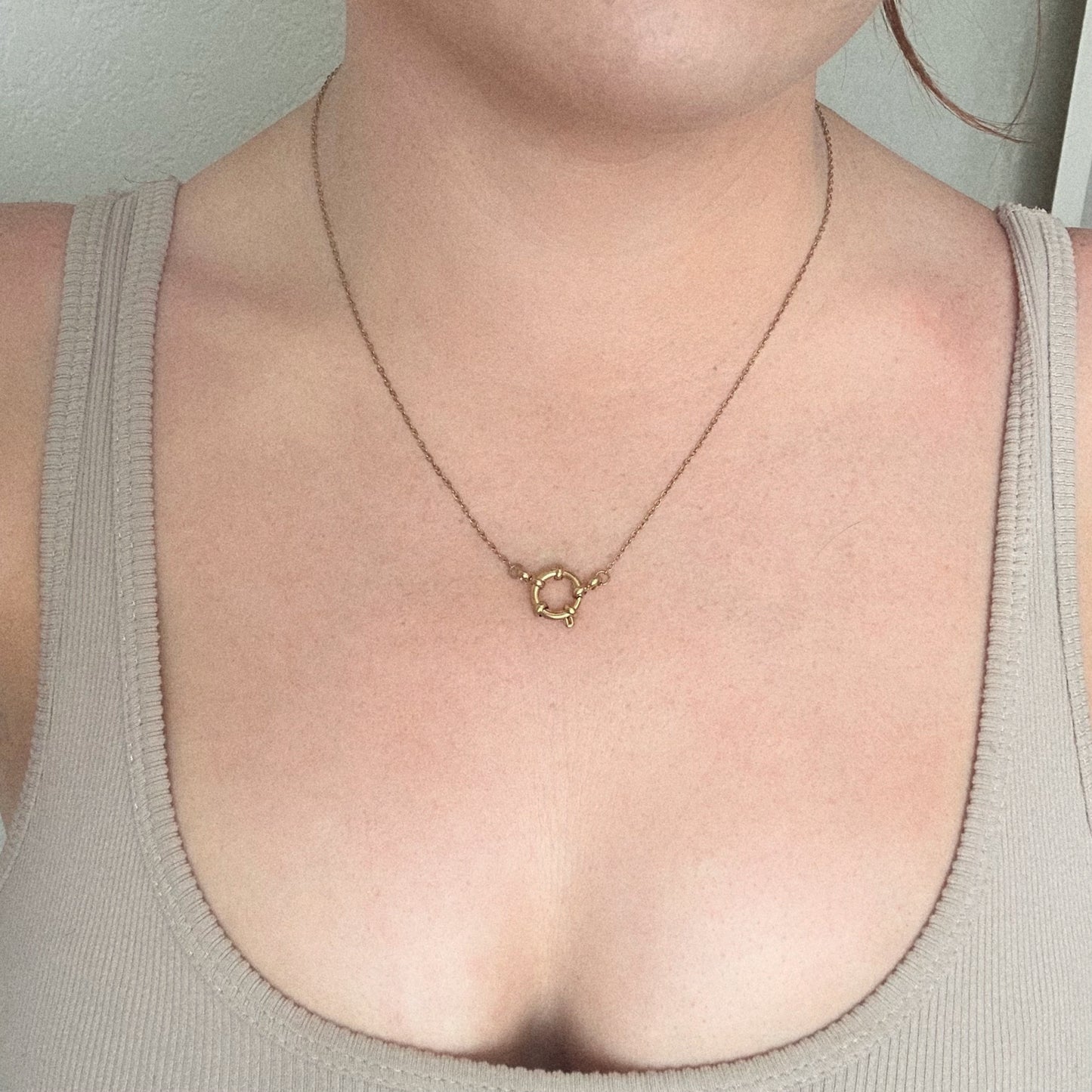 Gold Dainty Clasp Chain