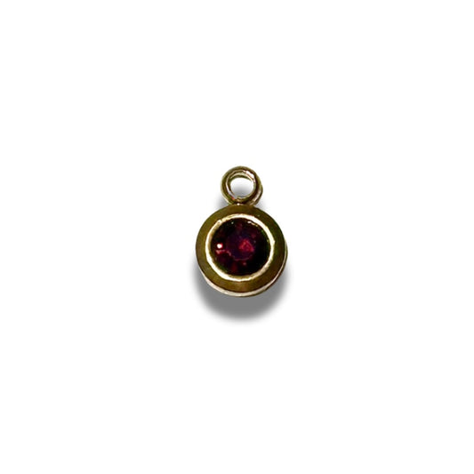 Birth Stone Charm Gold
