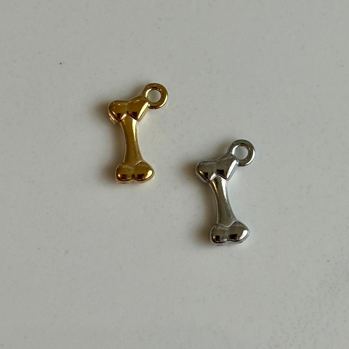 Silver Bone Charm