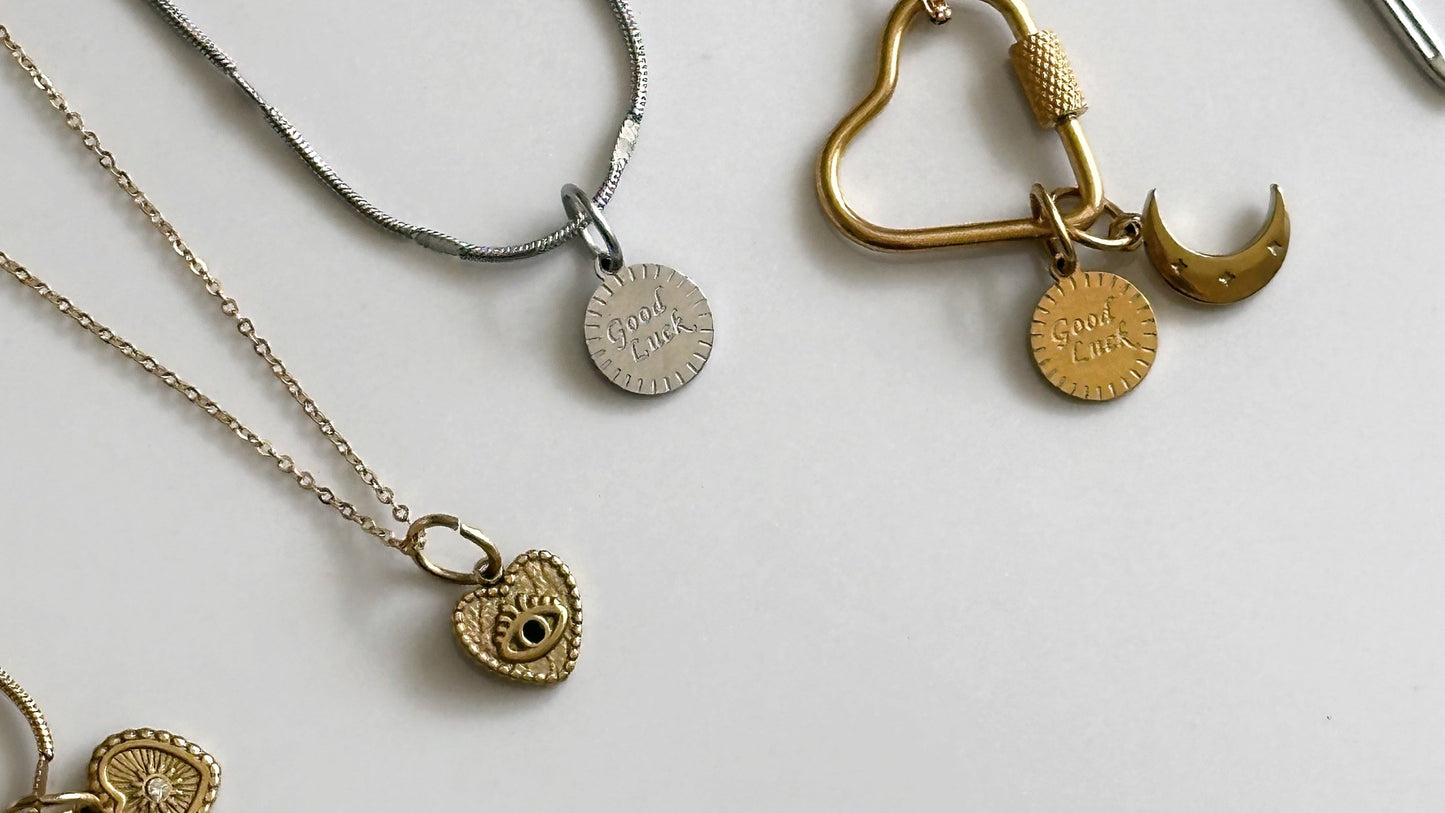 Gold Good Luck Charm