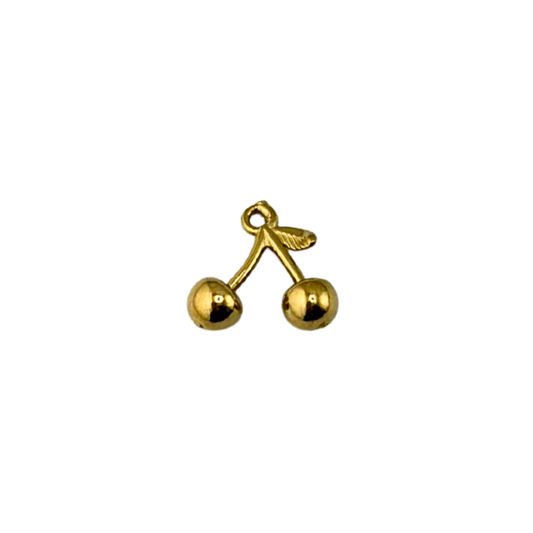 Cherry On Top Charm - Gold