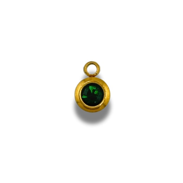 Birth Stone Charm Gold