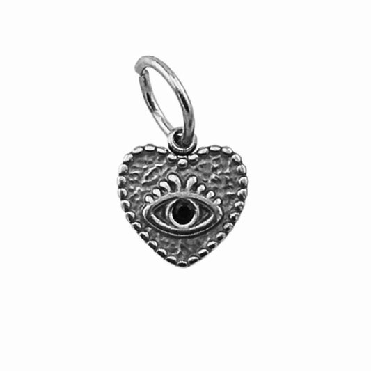 Silver Evil Eye Charm