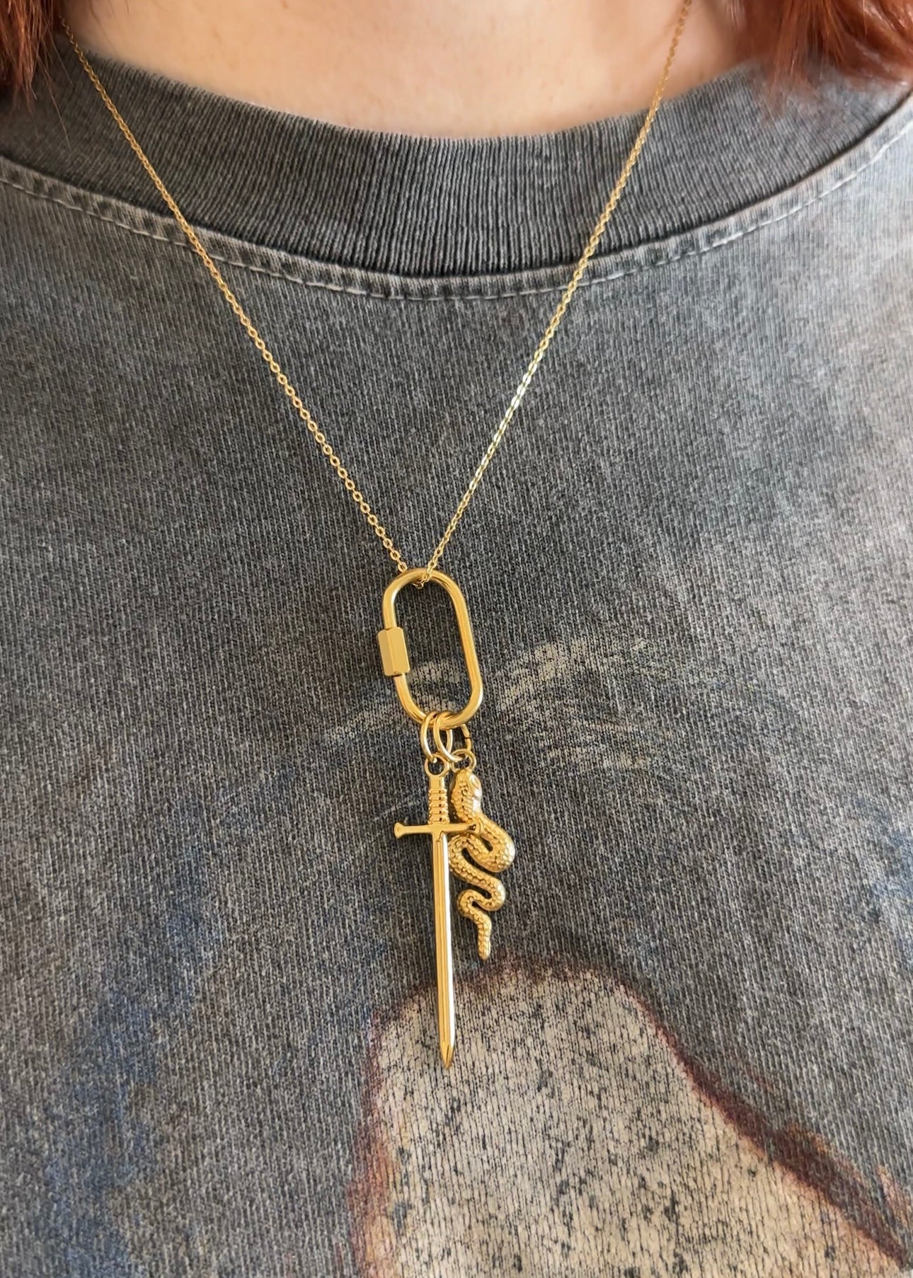 Silver Snake Charm