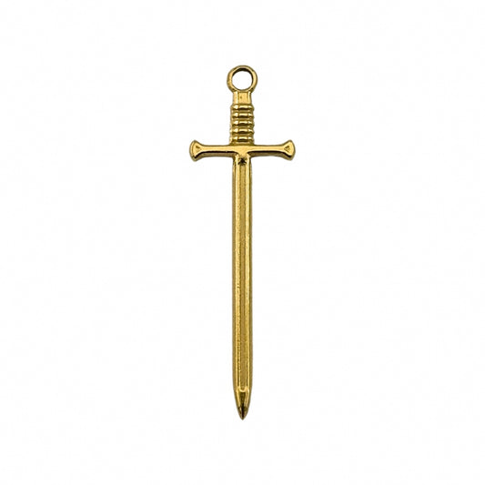 Gold Sword Charm