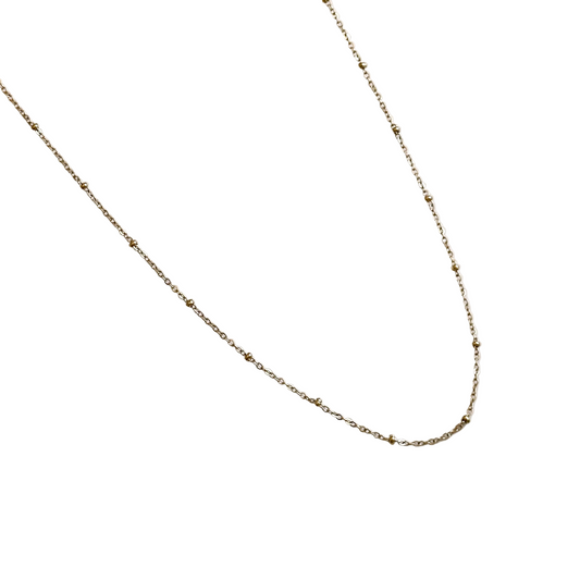 Ball and Chain Necklace - Gold