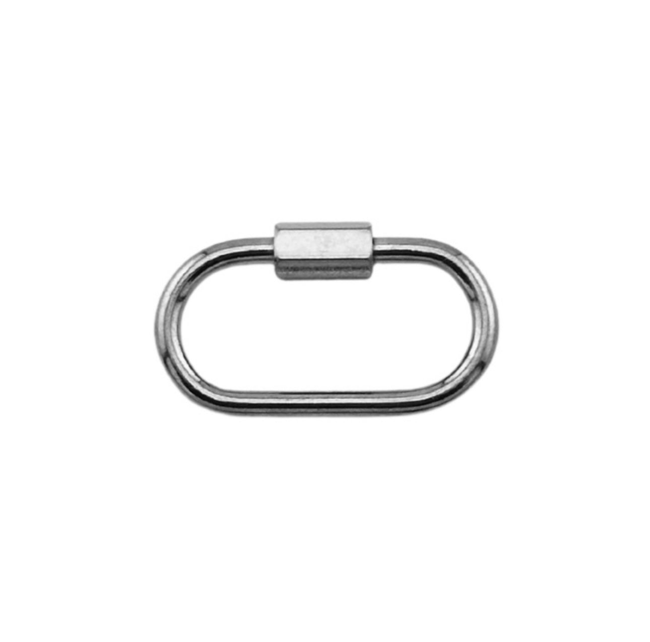 Gold or Silver Carabiner Charm Clip