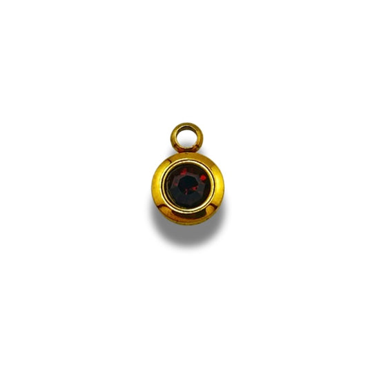 Birth Stone Charm Gold