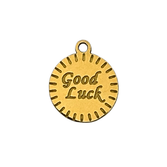 Gold Good Luck Charm