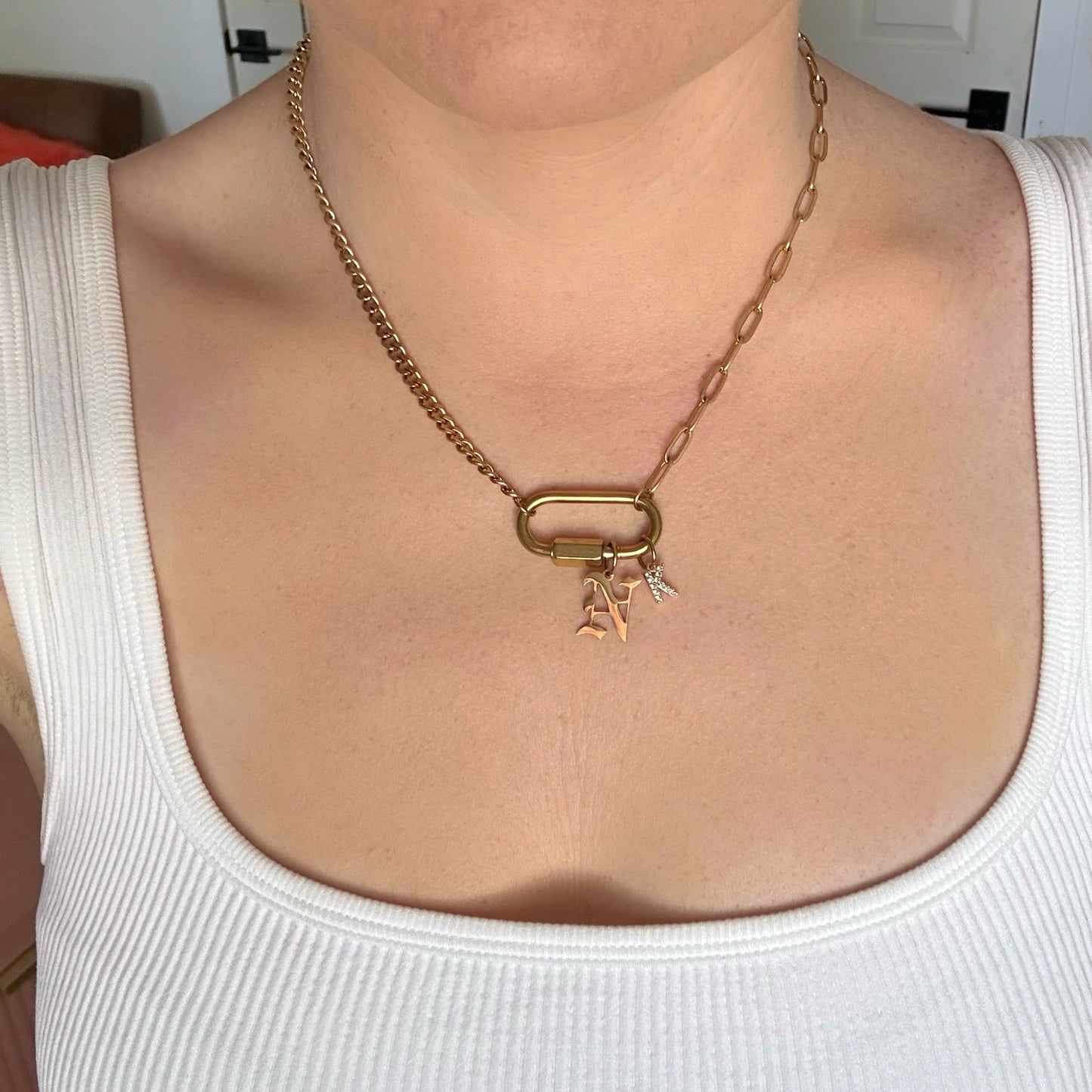 Gold Carabiner Chain