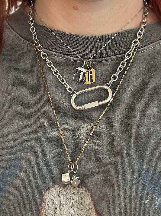 Silver Dice Charm