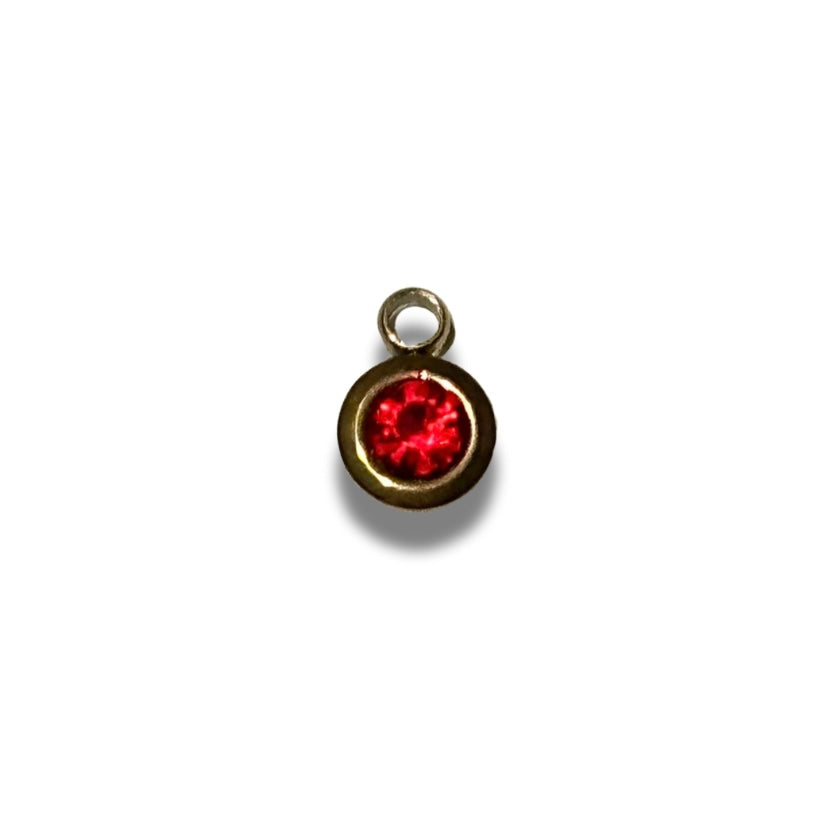 Birth Stone Charm Gold