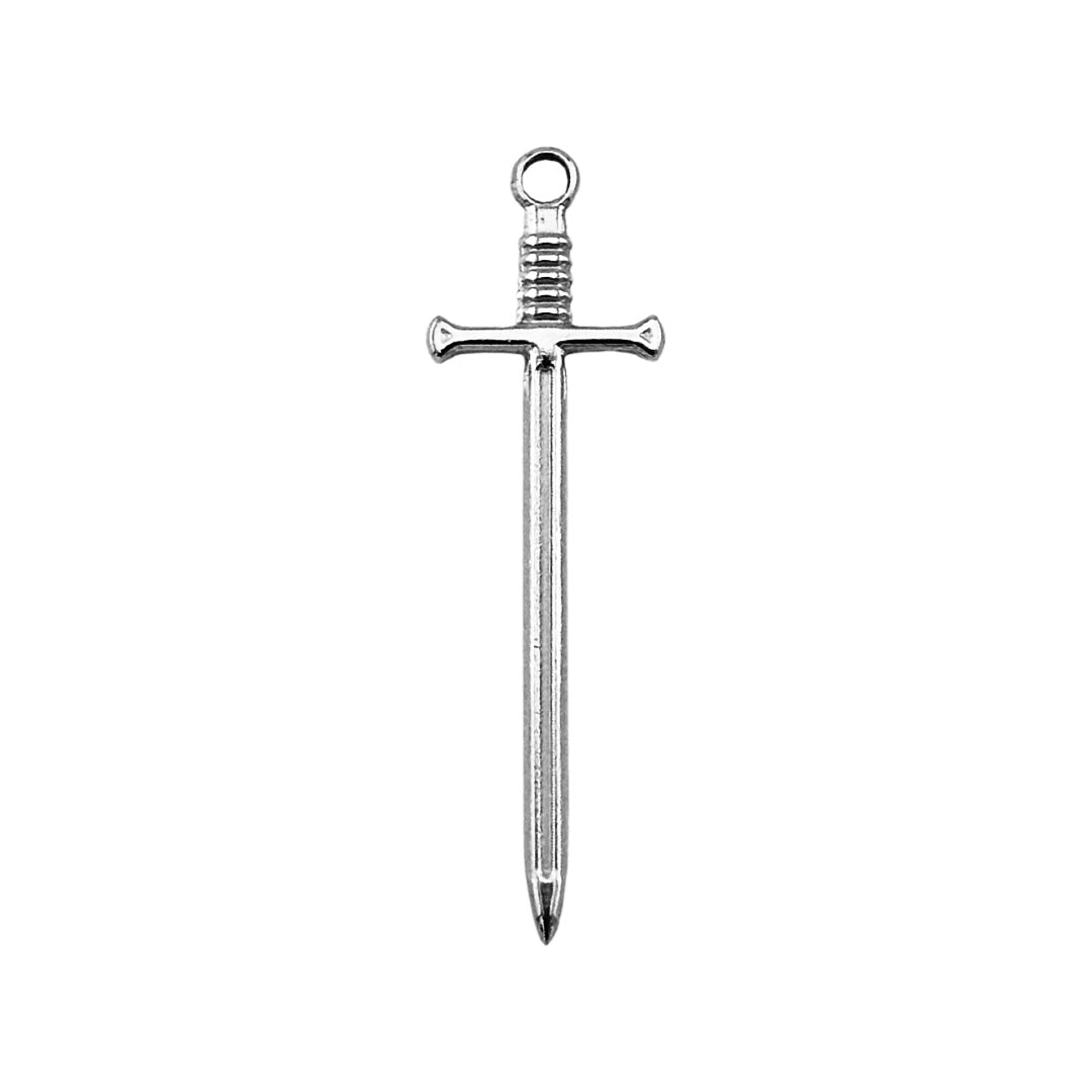 Silver Sword Charm