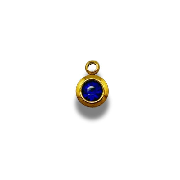 Birth Stone Charm Gold