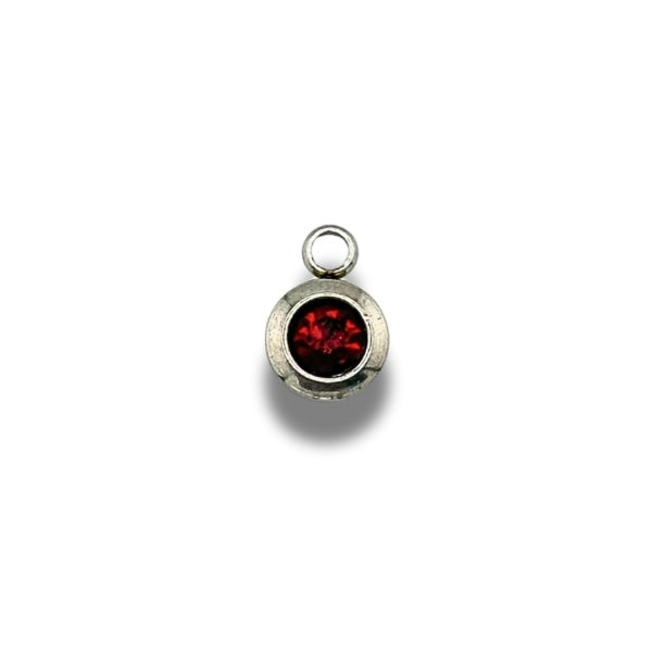 Birth Stone Charm Silver