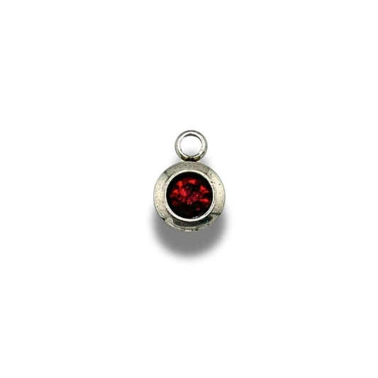 Birth Stone Charm Silver