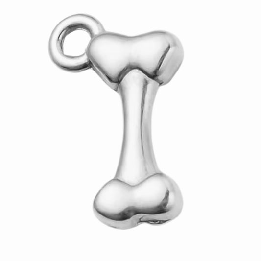 Silver Bone Charm