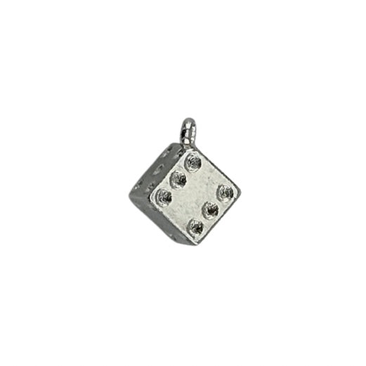 Silver Dice Charm
