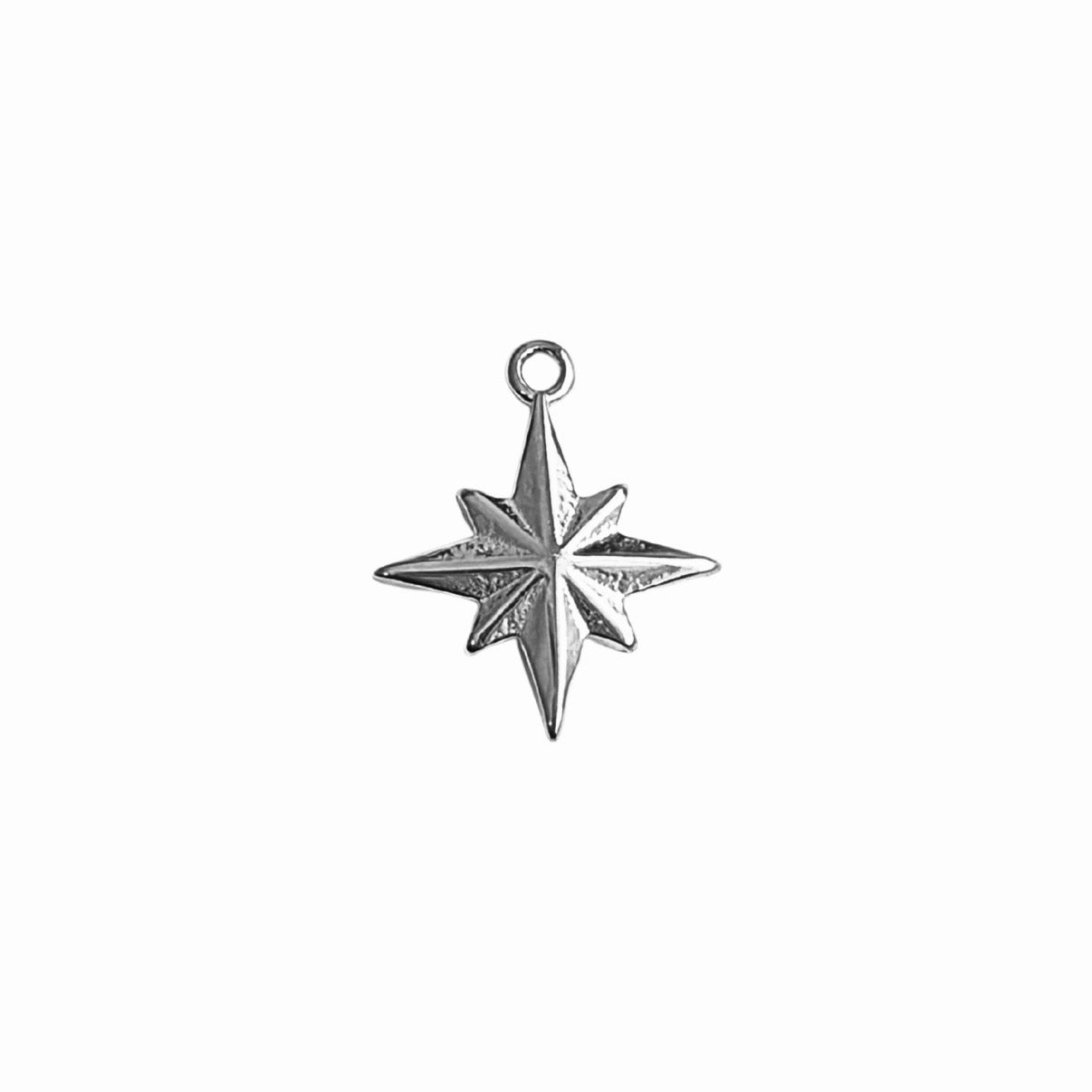 North Star Charm - Silver