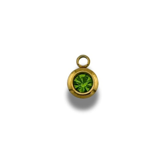 Birth Stone Charm Gold