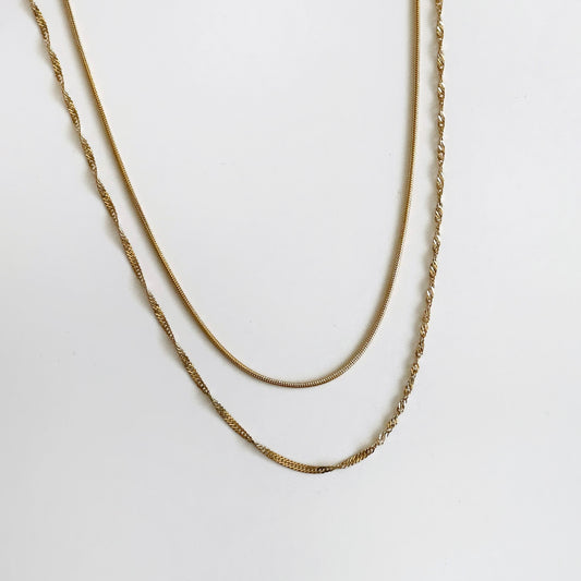 Double Layer Twist Necklace