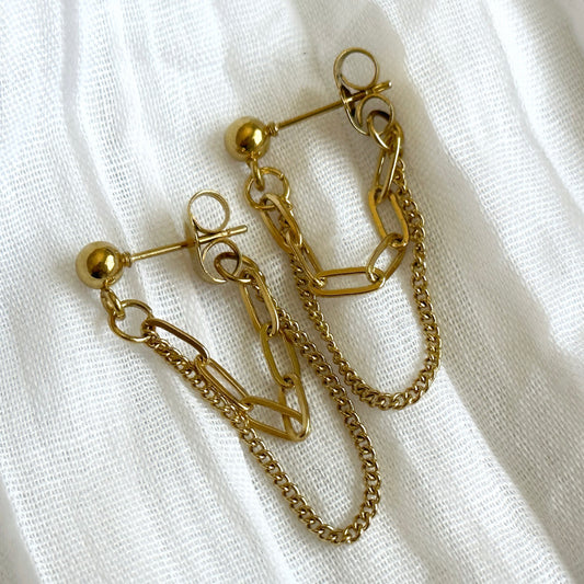 Double Chain Earrings